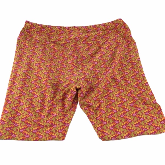 LuLaRoe Floral Leggings Pink, Orange, Tall & Curvy - Picture 3 of 7